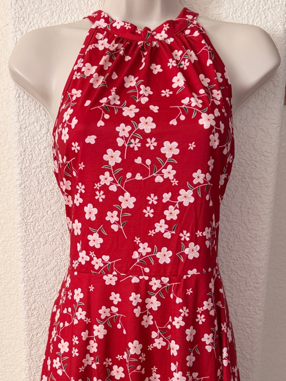 Red Floral Dress